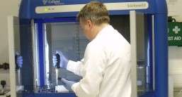 In the lab with Gawain